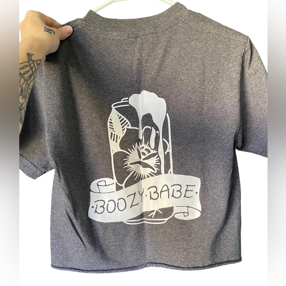 BOOZY BABE CROP TOP
